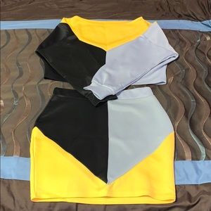 Two piece skirt set